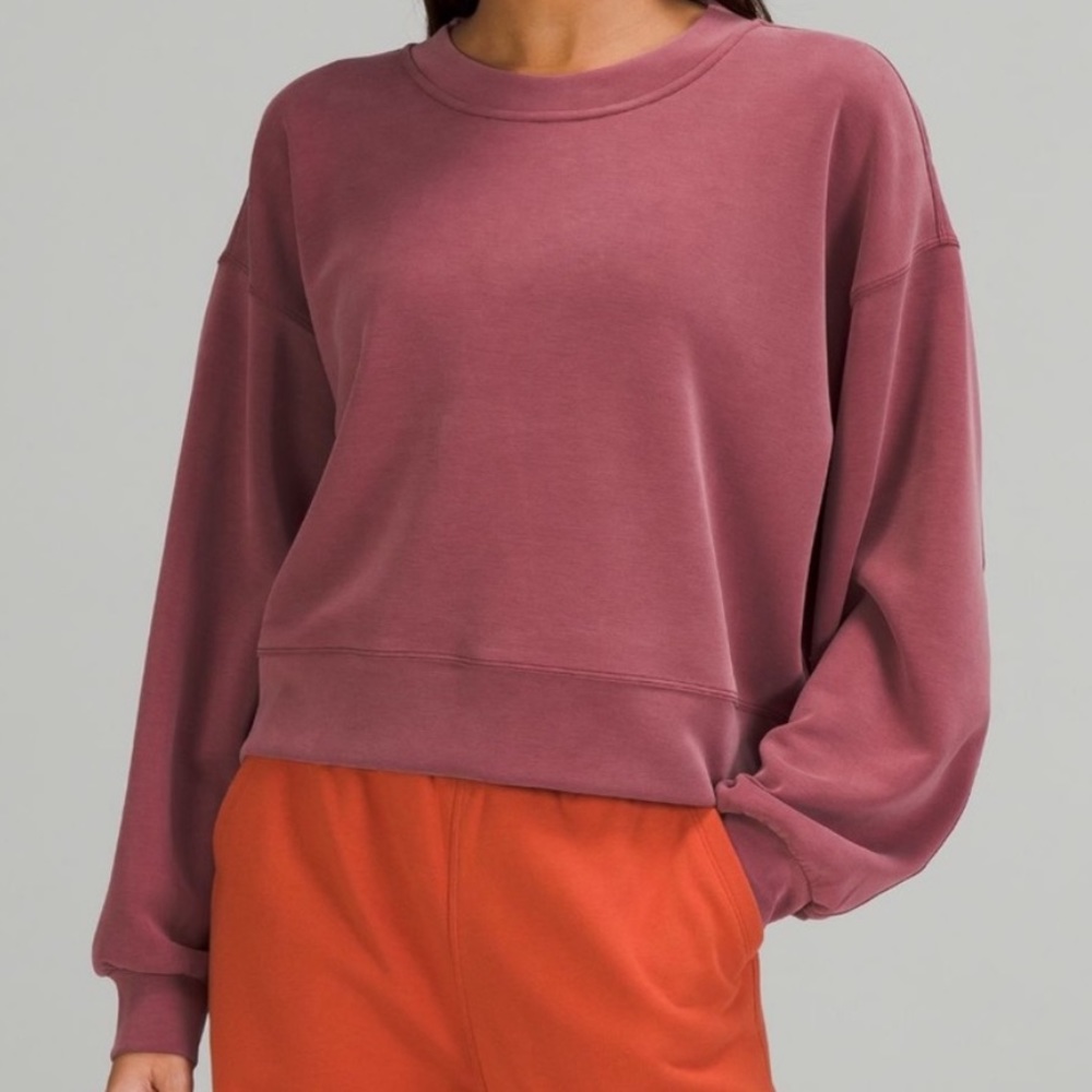 Lululemon Perfectly Cropped Softstreme Sweater - Mulled Wine